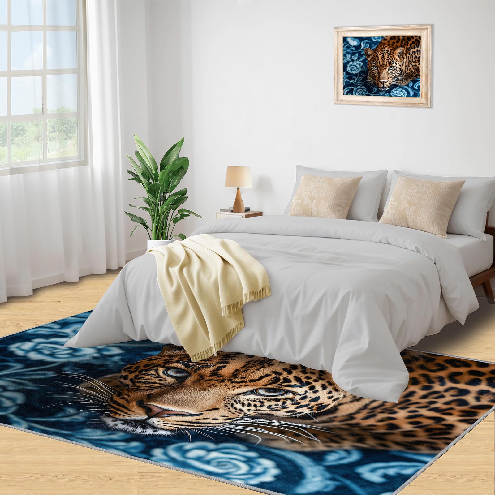 Amazon.com: Leopard Print Rugs for Bedroom 6' x 8' Rug Wild Animal